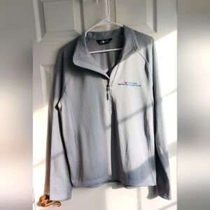 NorthFace Gray Quarter Zip Top Men's Size Medium